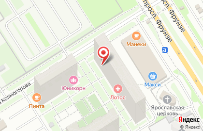 Магазин Боровичи-мебель на улице Академика Колмогорова на карте