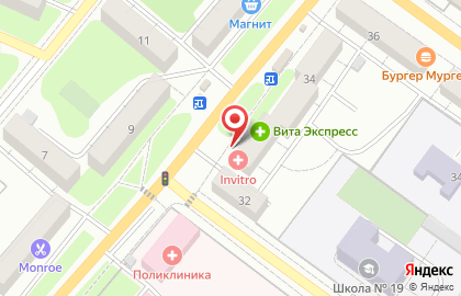 Медицинская компания Инвитро на улице Гоголя на карте