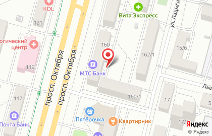 ОАО Банкомат, АКБ Абсолют Банк на проспекте Октября на карте