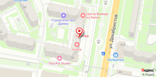 Стоматологическая клиника Зубнофф на карте