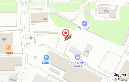 Магазин строительных материалов СтройЦентр в Советском районе на карте