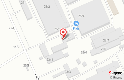 Спецавтомойка на 1-ой Заводской улице на карте