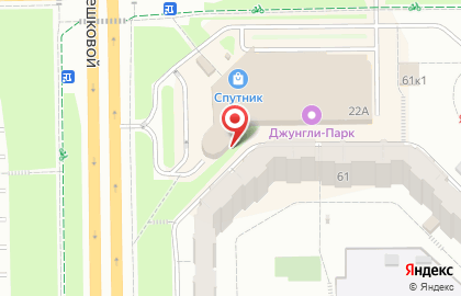 Торгово-развлекательный центр Спутник на улице Терешковой на карте