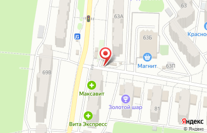 Киоск фастфудной продукции в Железнодорожном районе на карте