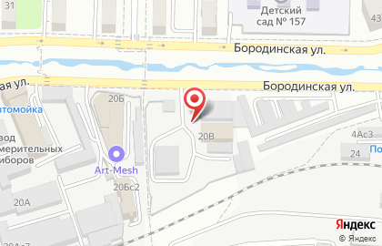 Автомагазин Вектор на Бородинской улице на карте