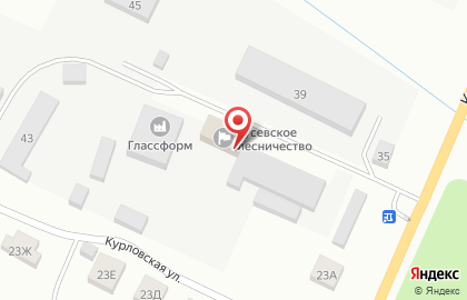 Гусевское лесничество на карте