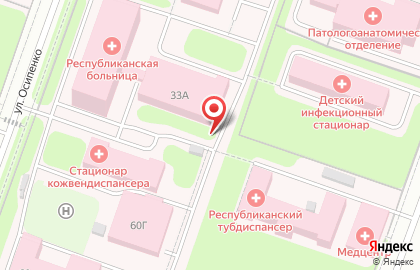 Магазин Птица на улице Осипенко на карте