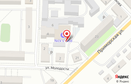 Служба доставки суши и пиццы Nick`s food на карте