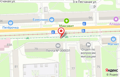 Киоск по продаже печатной продукции в Пролетарском районе на карте