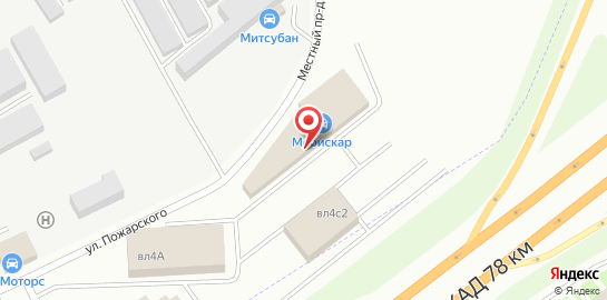Автосервис по ремонту и продаже автостекол Мобискар на МКАДе на карте
