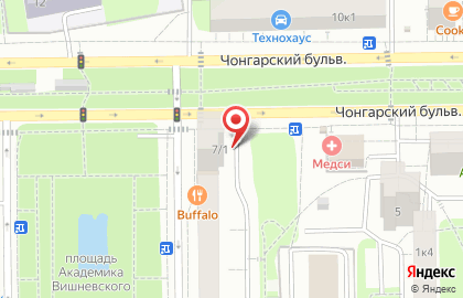 Продовольственный магазин в Москве на карте