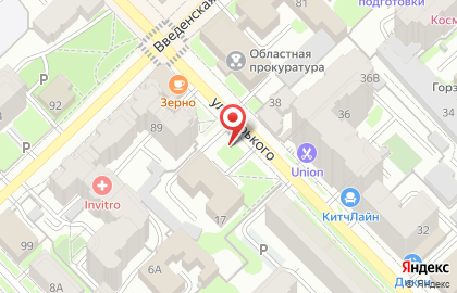Лад на улице Горького на карте