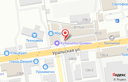 Торгово-сервисная компания Кубань Инструмент на Уральской улице, 87/1 стр 2 на карте