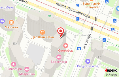 Страховая компания Ресо-Гарантия на проспекте Луначарского, 15 к 1 на карте