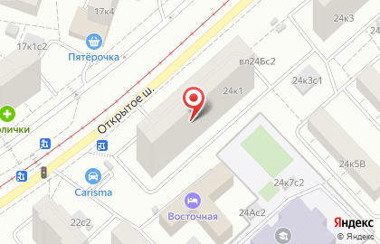 Территориальный центр социального обслуживания Сокольники на Бульваре Рокоссовского на карте
