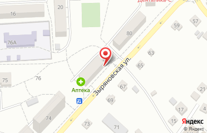 Банкомат СберБанк на Зыряновской улице на карте