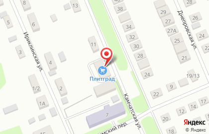 Продуктовый магазин Зенит на Камчатской улице на карте