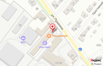 Монро на улице Пушкина на карте