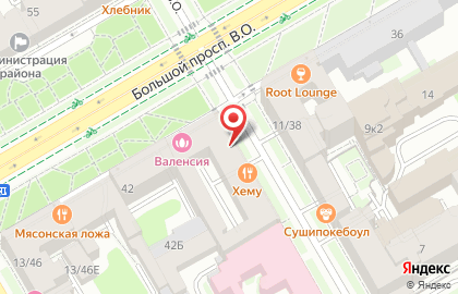Алкомаркет Калейдоскоп напитков мира в Василеостровском районе на карте