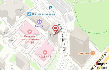 Институт медицинских технологий на улице Крылатские Холмы на карте