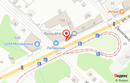 Магазин табачных изделий Табакерка в Мотовилихинском районе на карте