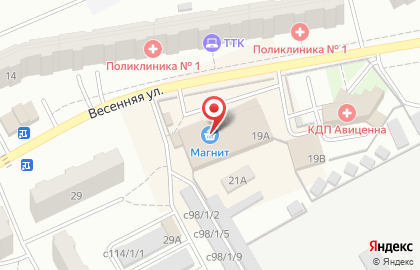 Микрокредитная компания Главкредит на Весенней улице на карте
