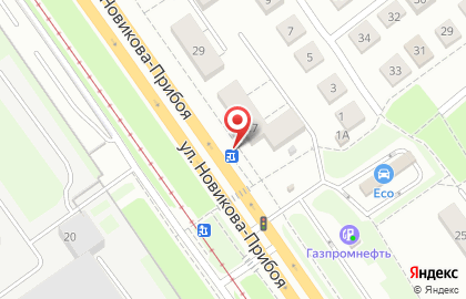 Указатель системы городского ориентирования №6715 по ул.Новикова-Прибоя, д.27 р на карте