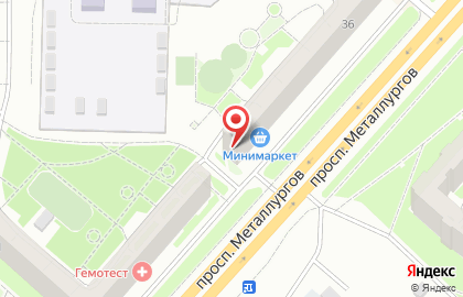 Служба дезинсекции на проспекте Металлургов на карте