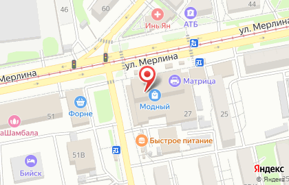 Магазин в Барнауле на карте
