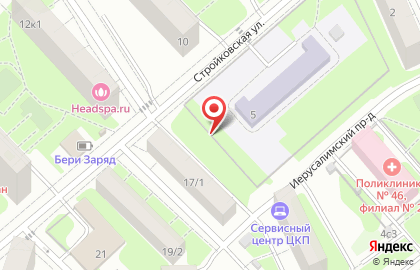 Продовольственный магазин на Стройковской улице на карте