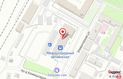 Оренбургский междугородный автовокзал на карте