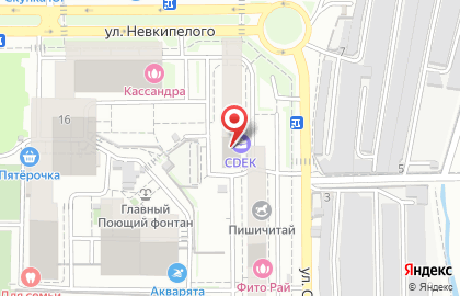 Служба экспресс-доставки Сдэк на улице Снесарева на карте