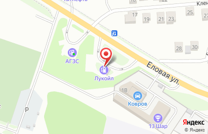 АЗС ЛУКОЙЛ-Центрнефтепродукт на Еловой улице на карте