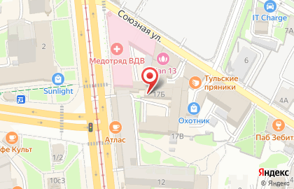 Компания по изготовлению и продаже памятников Данила-Мастер в Центральном районе на карте