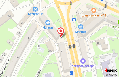 Терминал по пополнению транспортных карт в Левобережном округе на карте