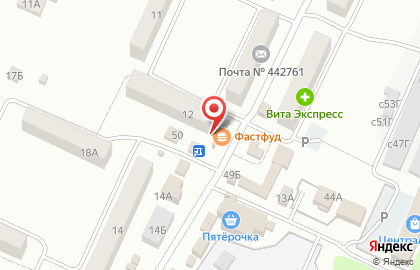 Киоск фастфудной продукции на Фабричной улице на карте