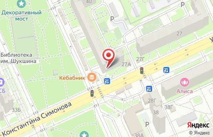 Магазин разливного пива Этикет на улице 8-й Воздушной Армии на карте