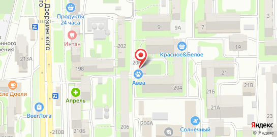 Ветеринарная клиника Авва на карте