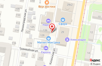 Шиномонтажная мастерская на Казанской улице на карте