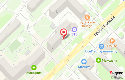 Агентство недвижимости Меридиан на проспекте Победы на карте