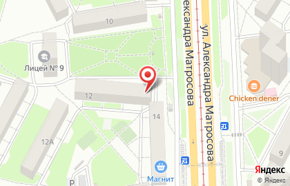 Мясная лавка Премьер на улице Александра Матросова на карте