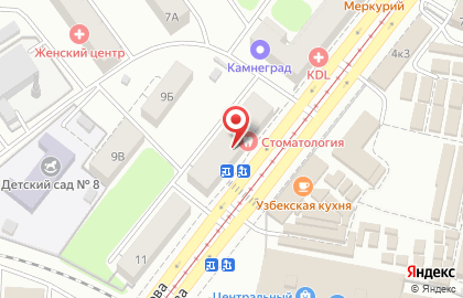 Стоматологическая поликлиника РЖД на улице Чкалова на карте
