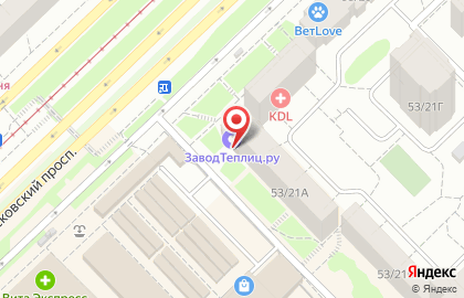 Магазин тканей Хлопок тут на Московском проспекте на карте