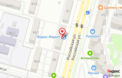 Парикмахерский салон Фьюжн на Российской улице на карте