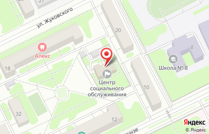 Комплексный центр социального обслуживания и реабилитации Раменский в Жуковском на карте