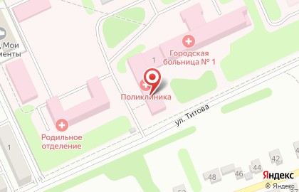Городская больница №1 в Челябинске на карте