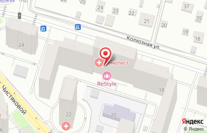 Гемотест на улице Чистяковой на карте