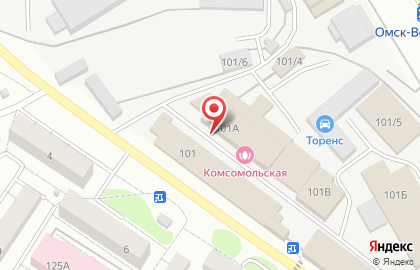 Баня-сауна Комсомольская на карте