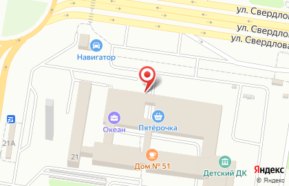 Салон оптики Око в Автозаводском районе на карте