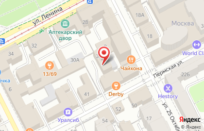 Альфа на Пермской улице на карте